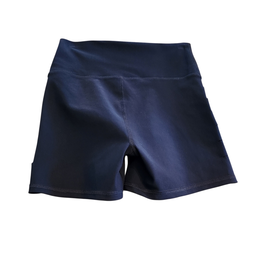 Alo Black Airlift Bike Shorts with Side Slits Size Small - Picture 2 of 6